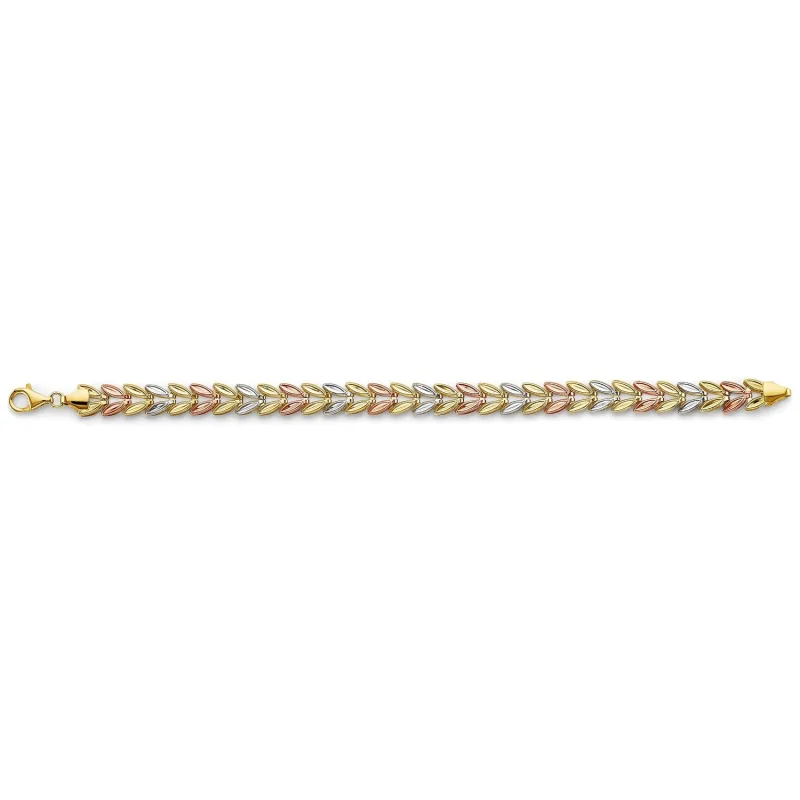 14K 3C Double Face Stampato Bracelet
