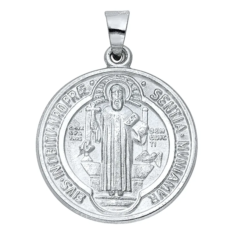 925 SS RD DBL SIDE RELIG. MEDAL