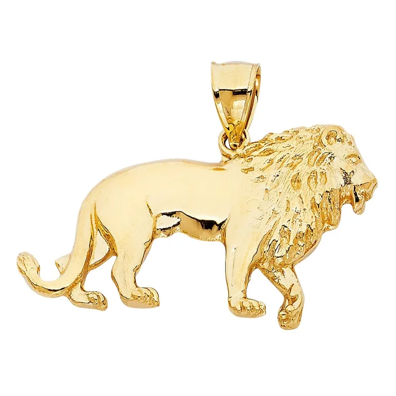 14KY LION PENDANT