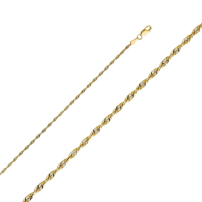 14KY 2.3MM SLD X-LIT DC ROPE CHN