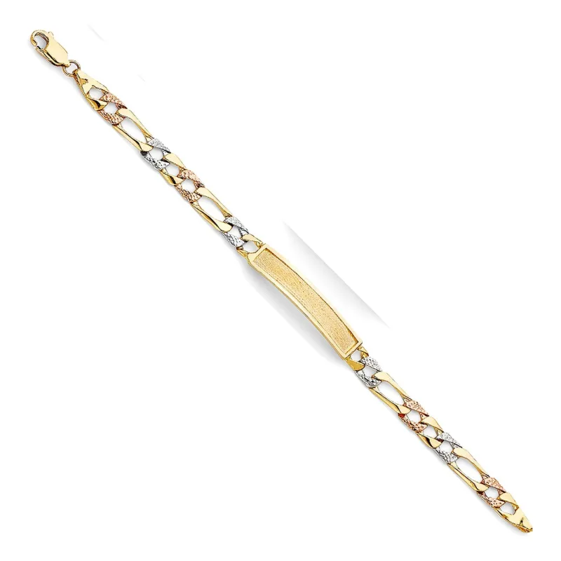 14K 3C LIT NUG CUB LINK F-BABY ID BR