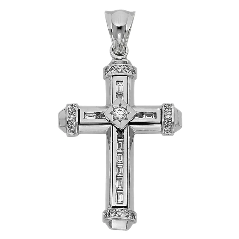 14KW FANCY CROSS PENDANT