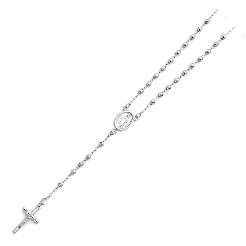 14KW 3MM DISCO BALL ROSA-NECK 18