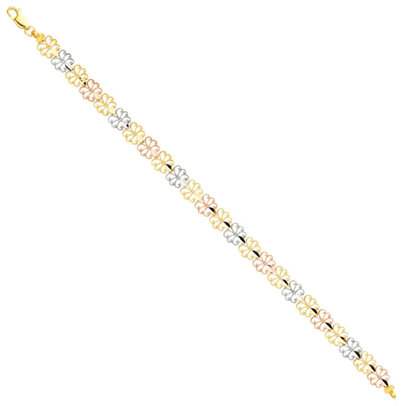 14K 3Color Bracelet