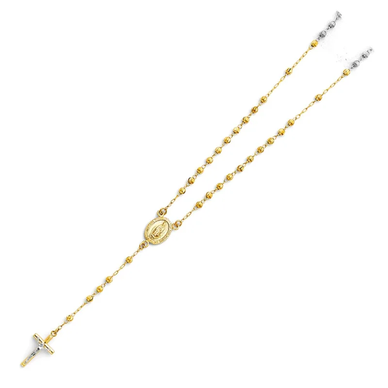14KY 3MM MOON BALL ROSA-NECK 18