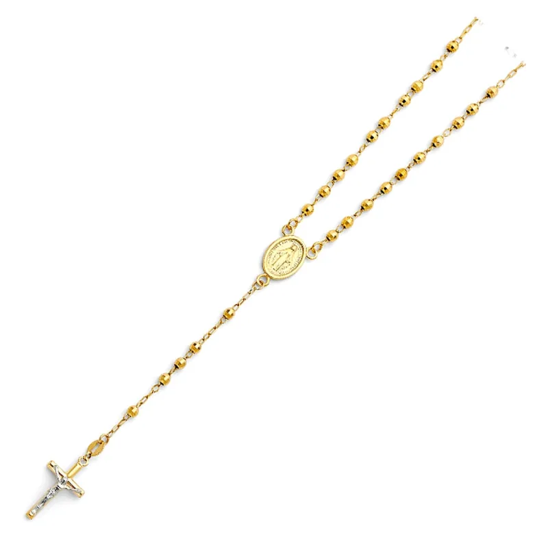 14KY 3MM DISCO BALL ROSA-NECK 18