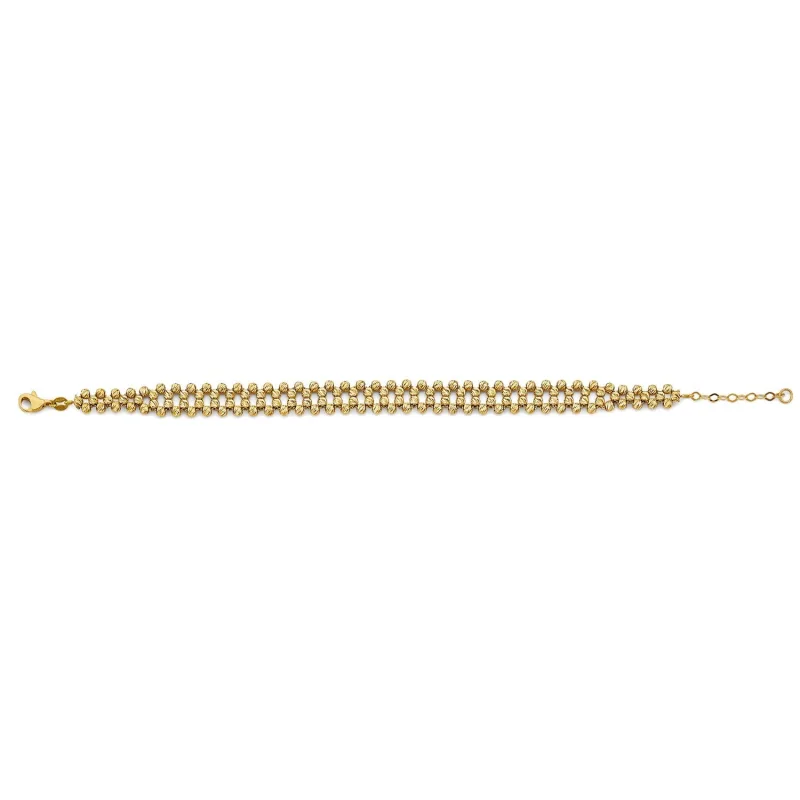 14KY Fancy D.C. Ball Bracelet