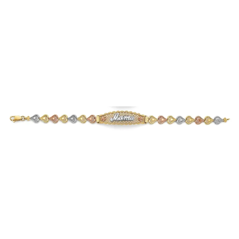 14K 3C Mama ID Bracelet