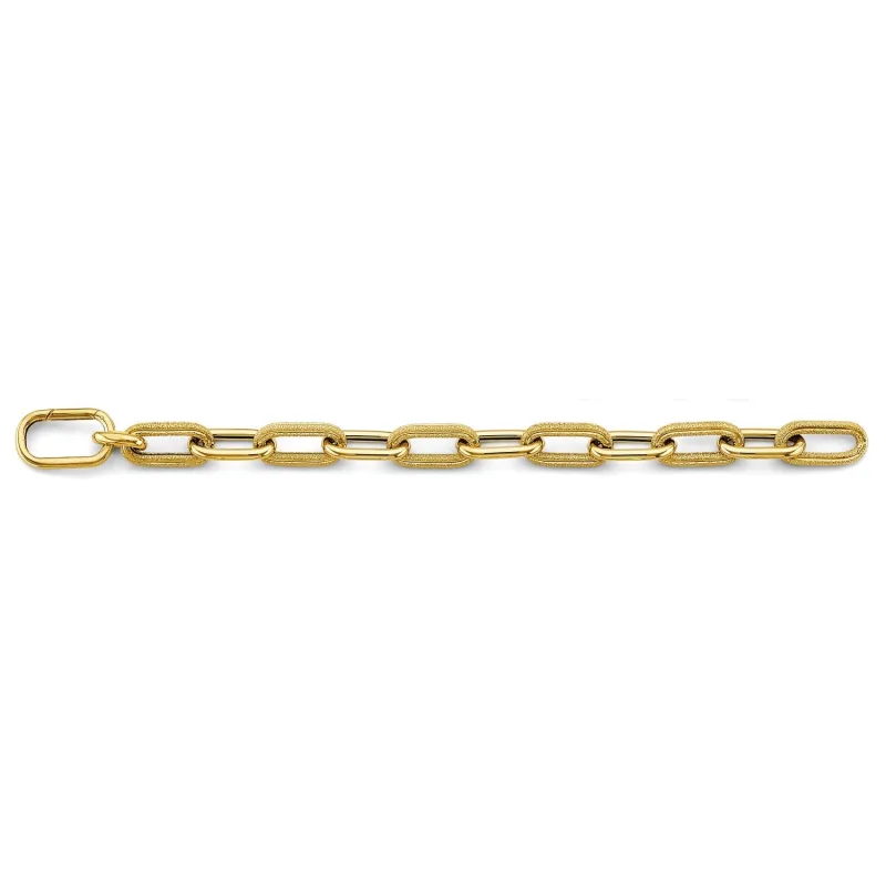 14KY Fancy Link Bracelet