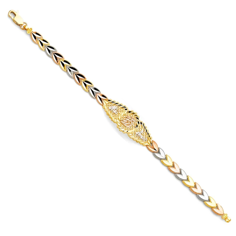 14K 3C 15 YEARS ID BRACELET