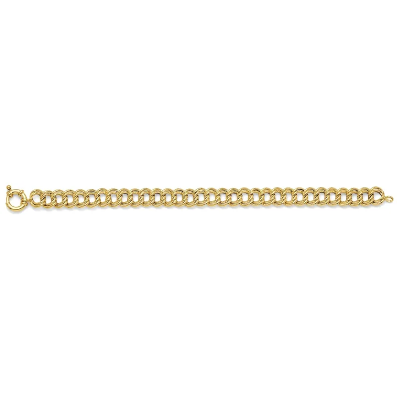 14KY Hollow Charm Bracelet