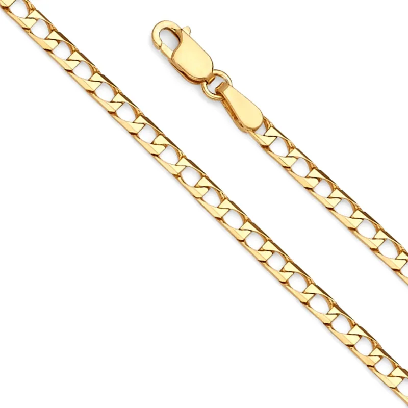 14KY Square Curb Chain 100