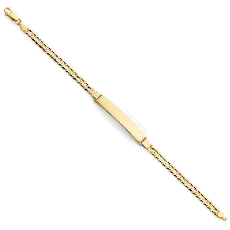 14KY 120 CUBAN ID BRACELET