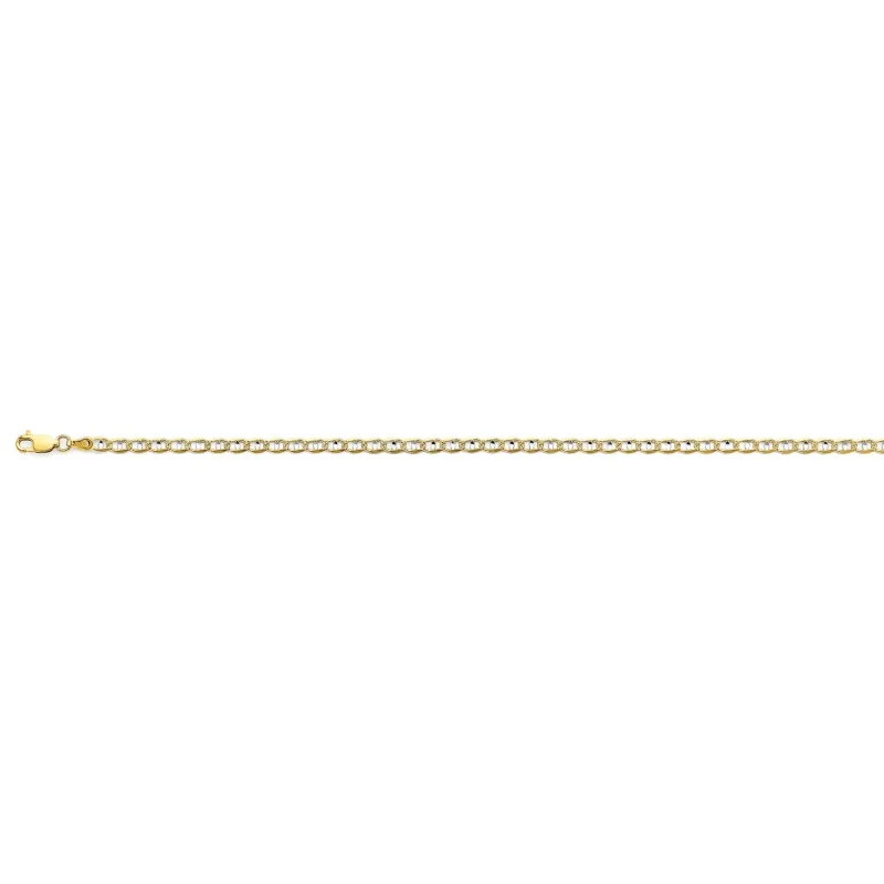 14K 2T 3.5mm Light Mariner Chain