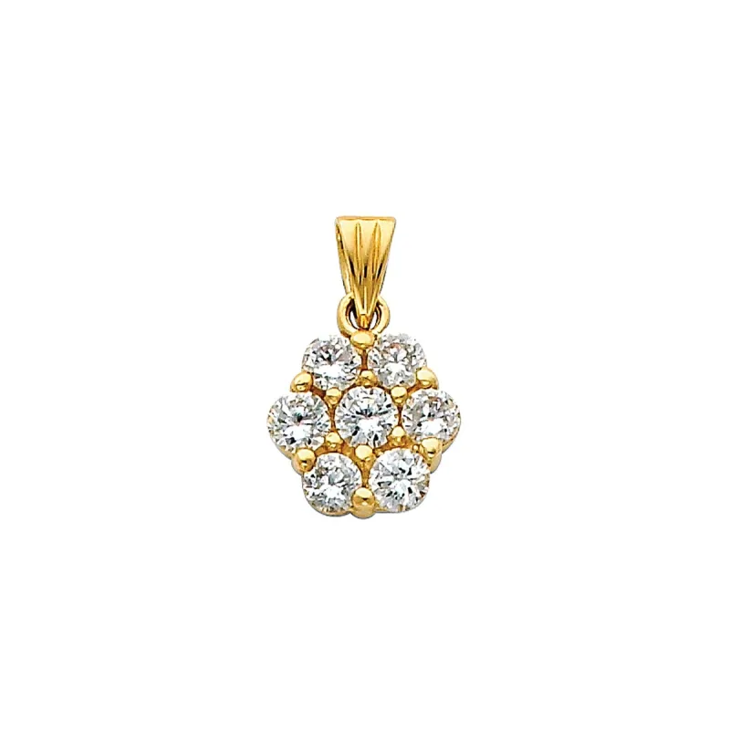14KY CZ PENDANT (PT693)