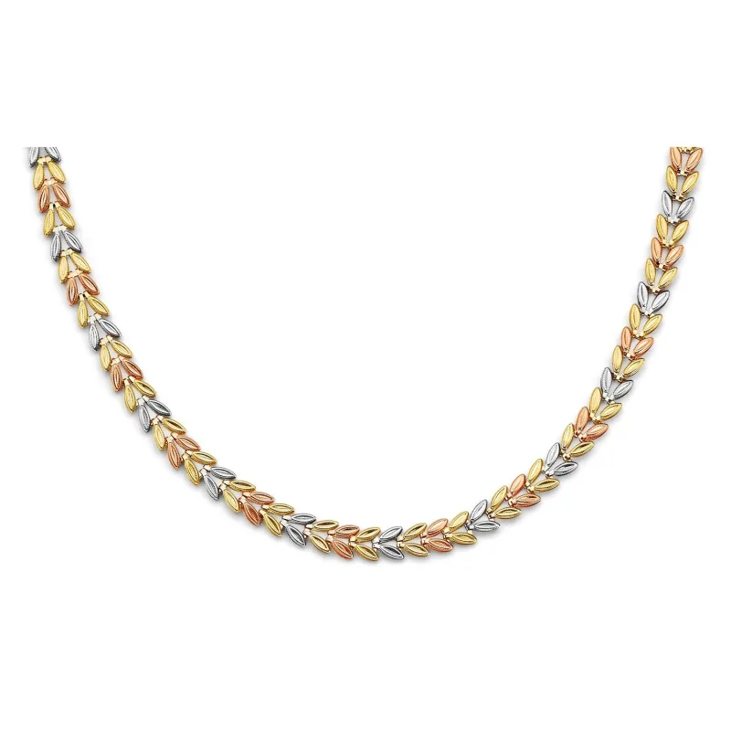 14K 3C Double Face Stampato Necklace