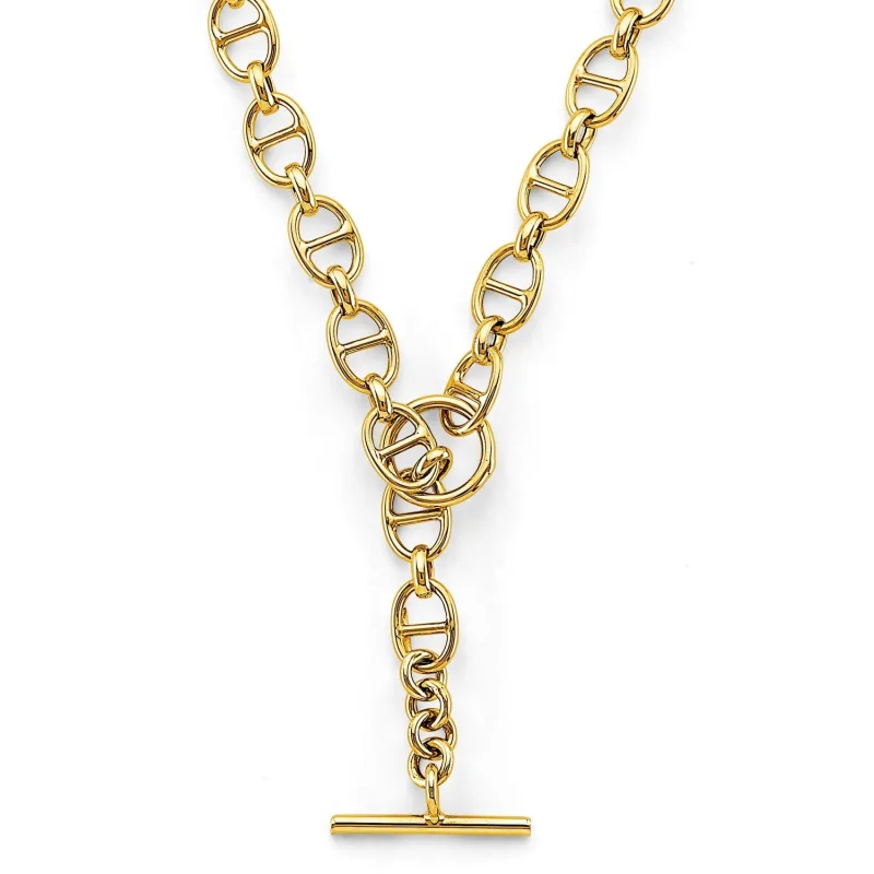 14KY Hollow Marier Neck with Fancy Lock