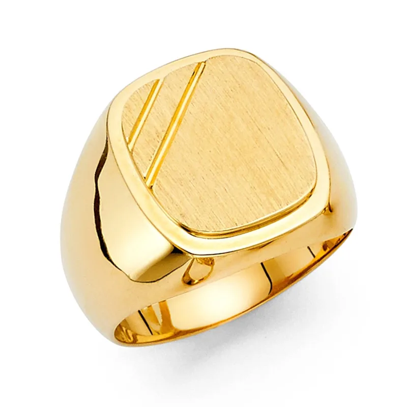 14KY MENS SIGNET RING
