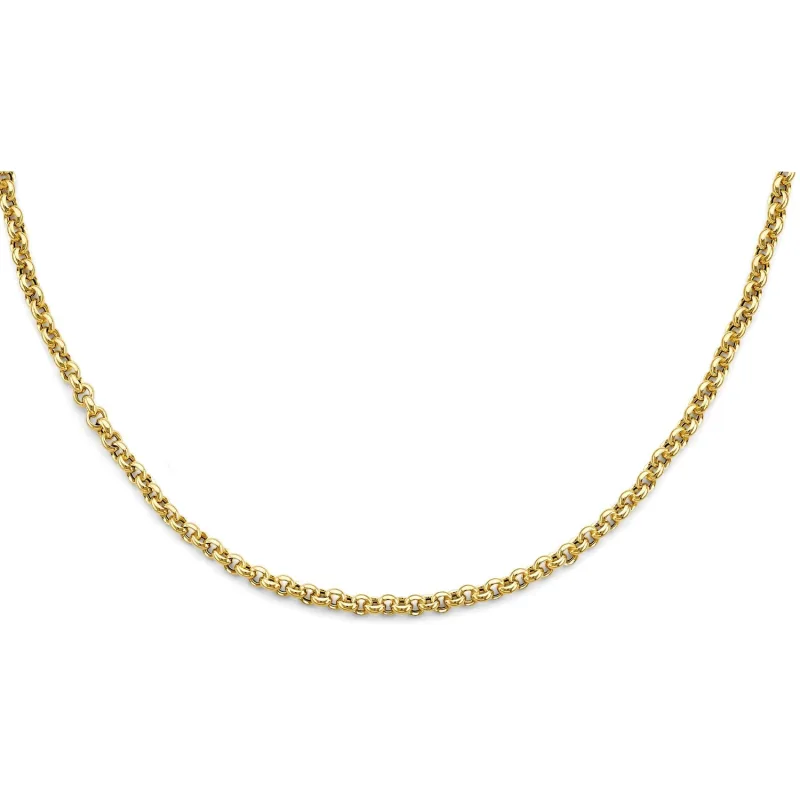 14KY Hollow Rolo Necklace