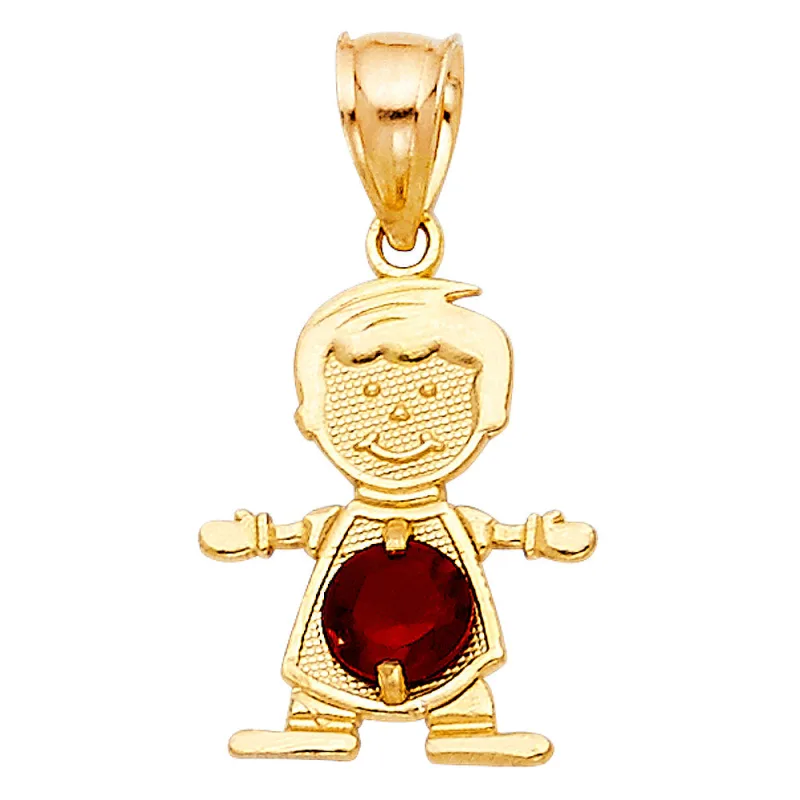 14KY BOY BIRTHSTONE