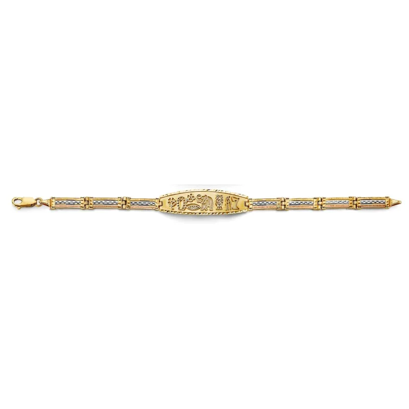 14K 3C Lucky ID Bracelet