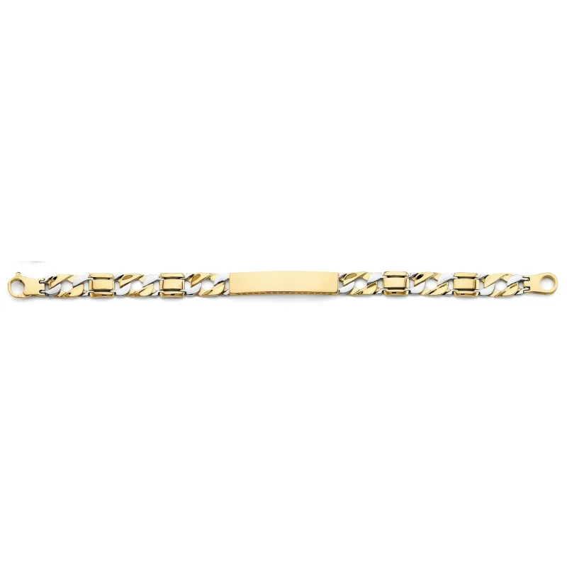 14KY Hollow ID Bracelet