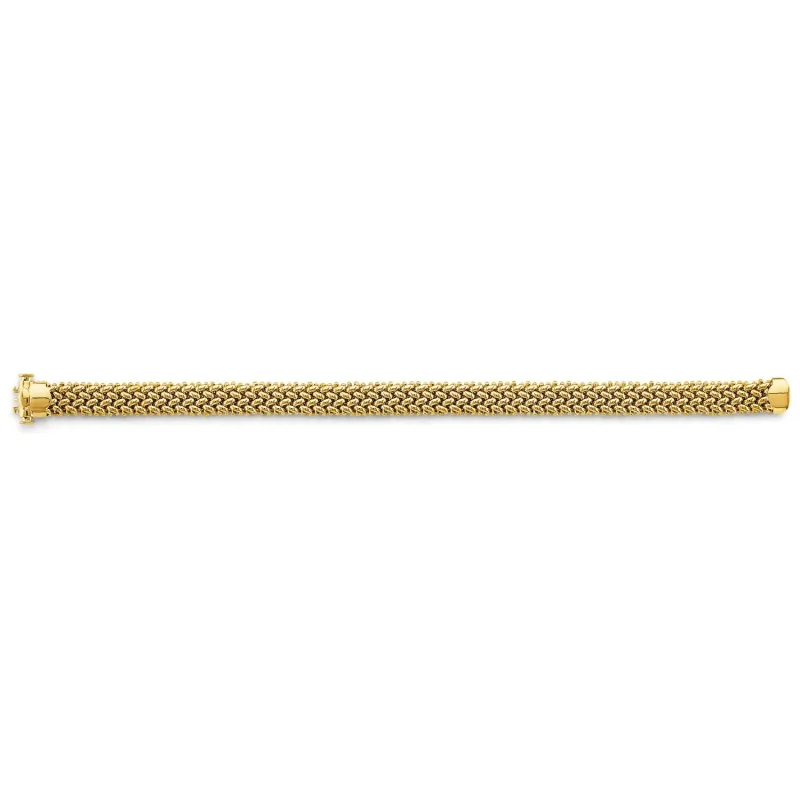 14KY Hollow Mesh Design Bracelet
