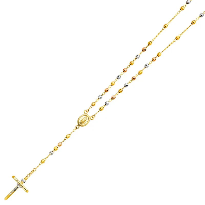 14K 3C 4MM DISCO BALL ROSA-NECK 26