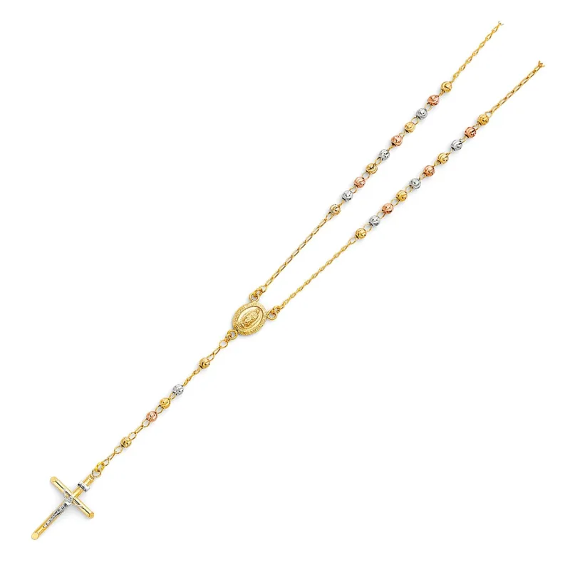 14K 3C 4MM MOON BALL ROSA-NECK 26