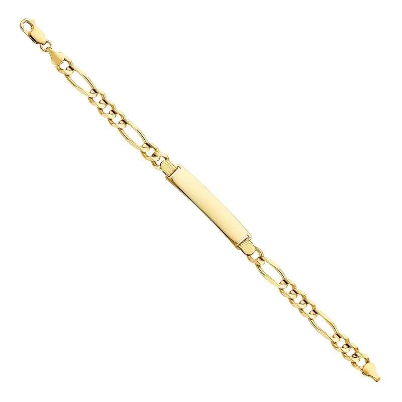 14KY FIGARO 3+1 180 ID BRACELET