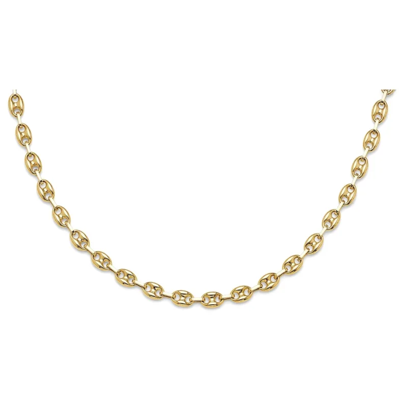 14KY Puffed Mariner Necklace