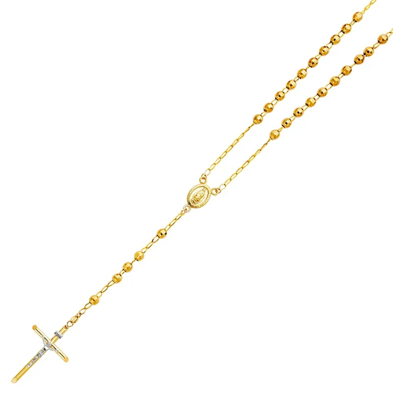 14KY 5MM DISCO BALL ROSA-NECK 26