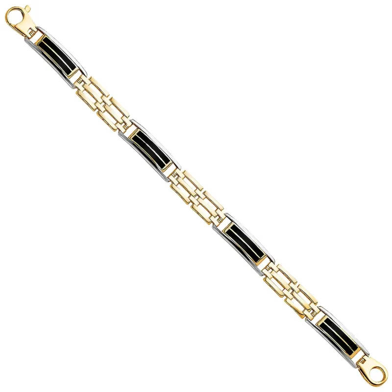 14K 2T MEN'S BRACELET