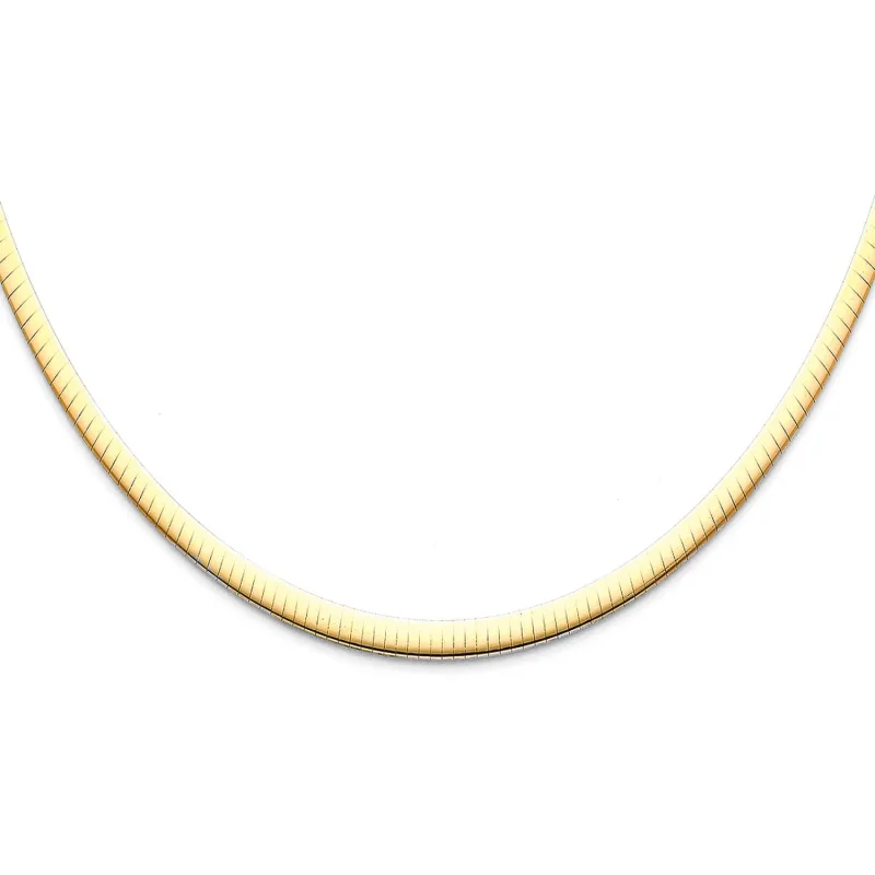 14K 2T REVERSIBLE OMEGA (4MM)