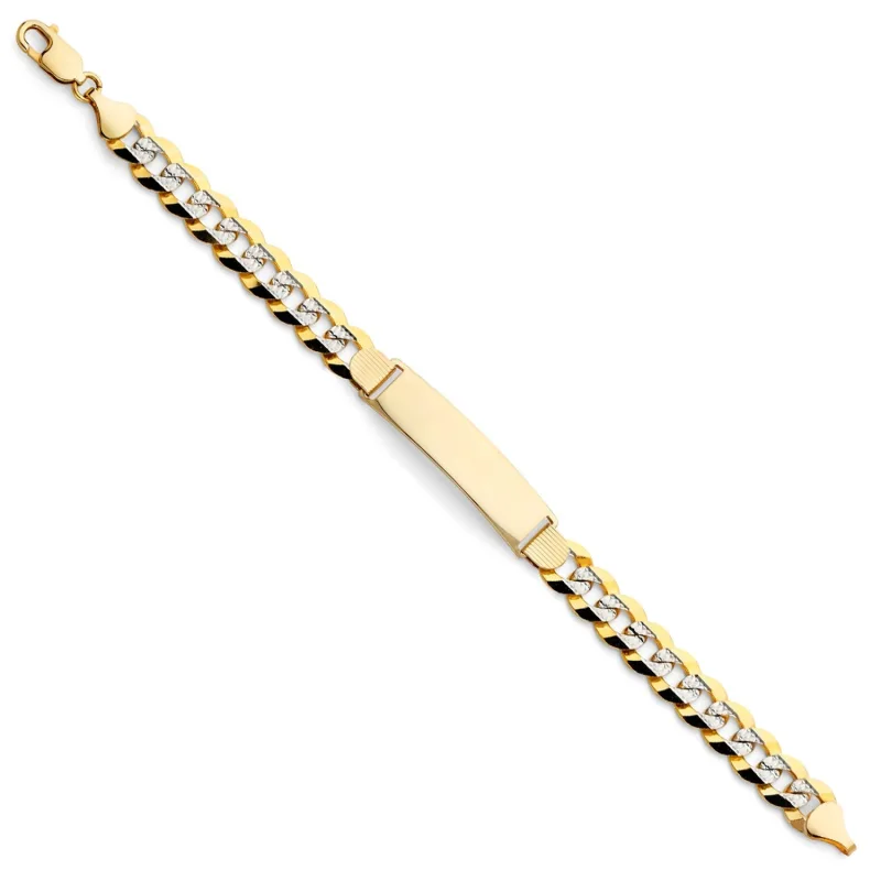 14K CUBAN 250 WP ID BRACELET