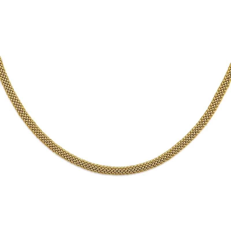 14KY Hollow Mesh Design Necklace