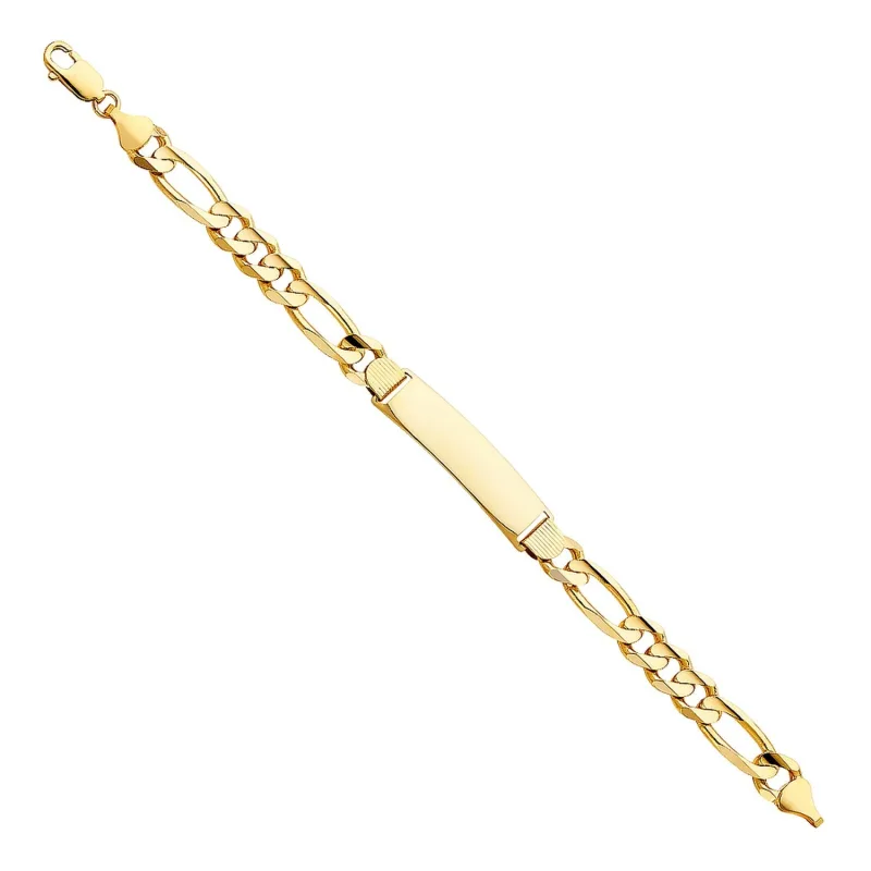 14KY FIGARO 3+1 250 ID BRACELET