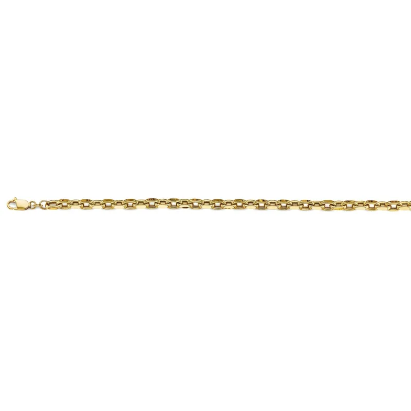 14KY 5.2mm Hol-Oval Rolo Chain
