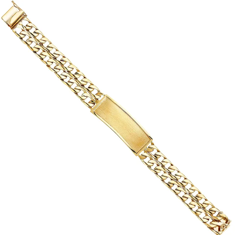 14KY 2L CUBAN LINK F-ID BRACE