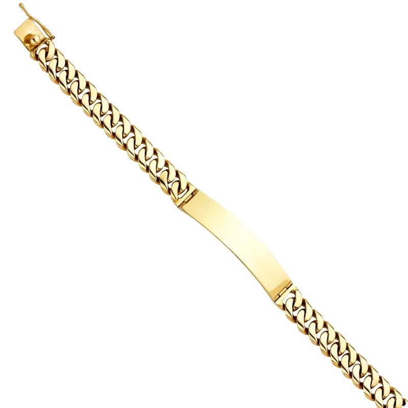 14KY MIAMI CUBAN LINK ID BRACE