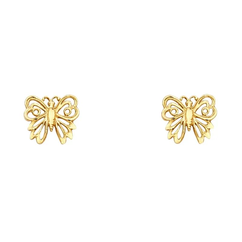 14KY SM BUTTER FLY POST EAR