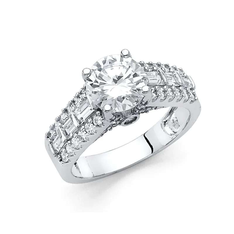 14KW CZ ENG RING