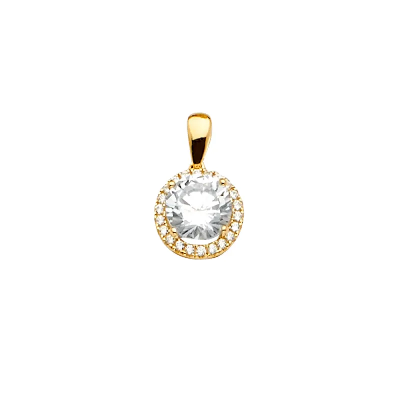 14KY CZ Pendant / Set
