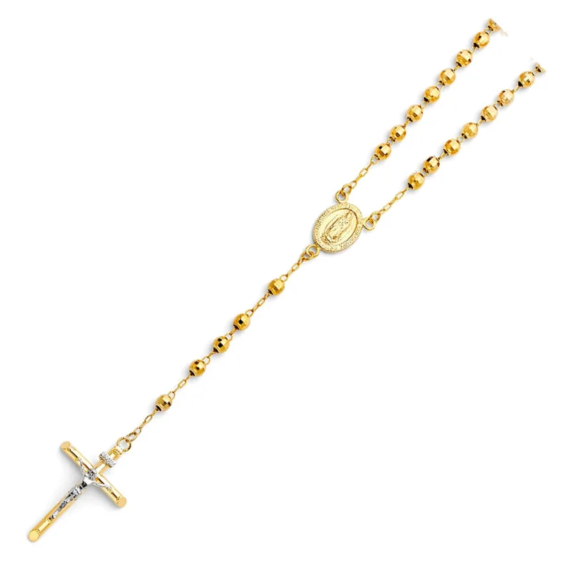 14KY 4MM DISCO BALL ROSA-NECK 20