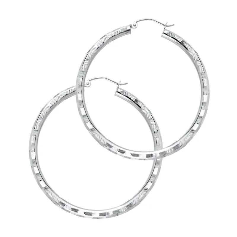14KW 3MM DC HOOP EARRING