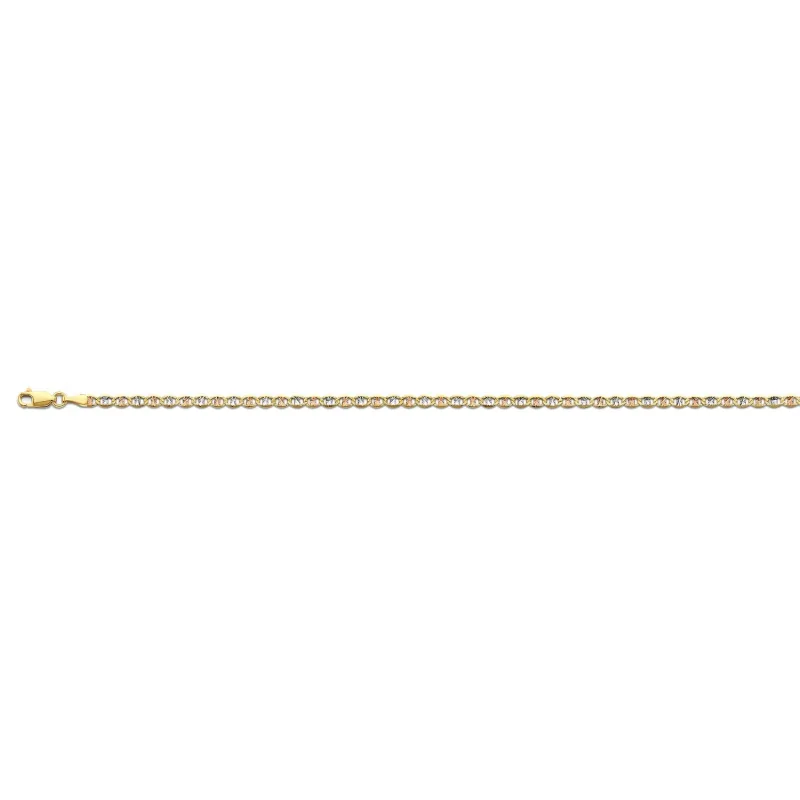 14K 3C 3.1mm Flat Mariner Star DC