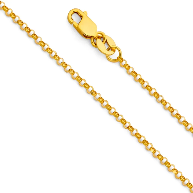 14KY 1.6MM ROUND ROLO CHAIN