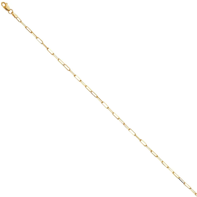 14KY 1.8mm Triangle DC Paperclip Chain