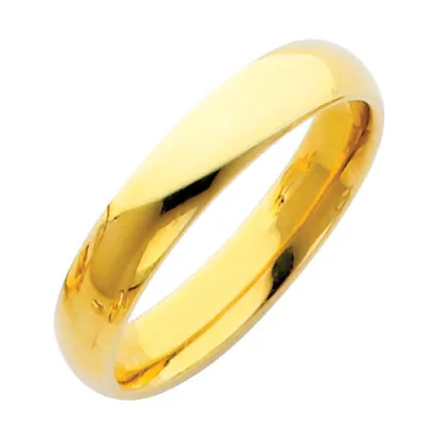 14KY 4MM COMFORT FIT WED BD