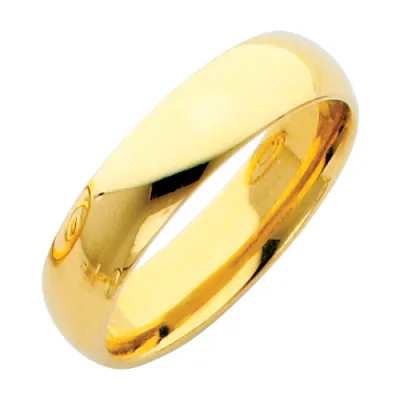 14KY 5MM COMFORT FIT WED BD